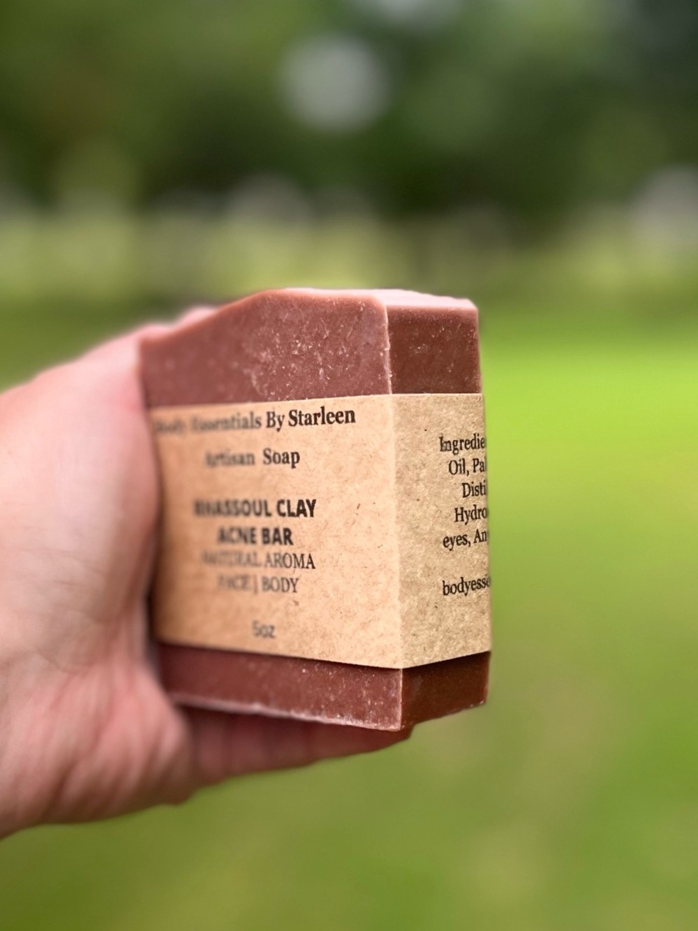 Handcrafted Soap - Artisan, Rhassoul Clay Unscented - Picture 2 of 7